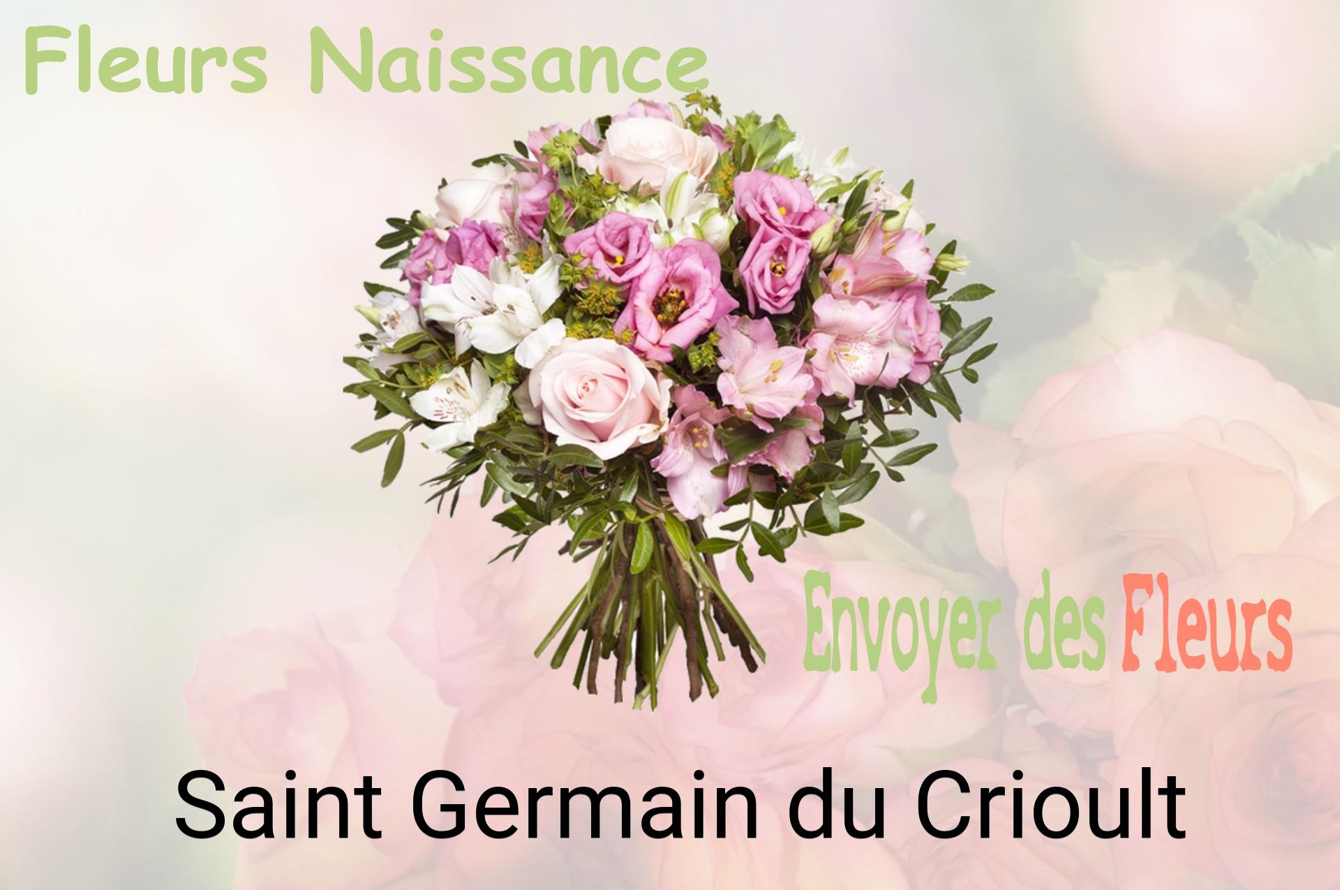 Bouquet de fleurs de naissance livré à Saint-Germain-du-Crioult